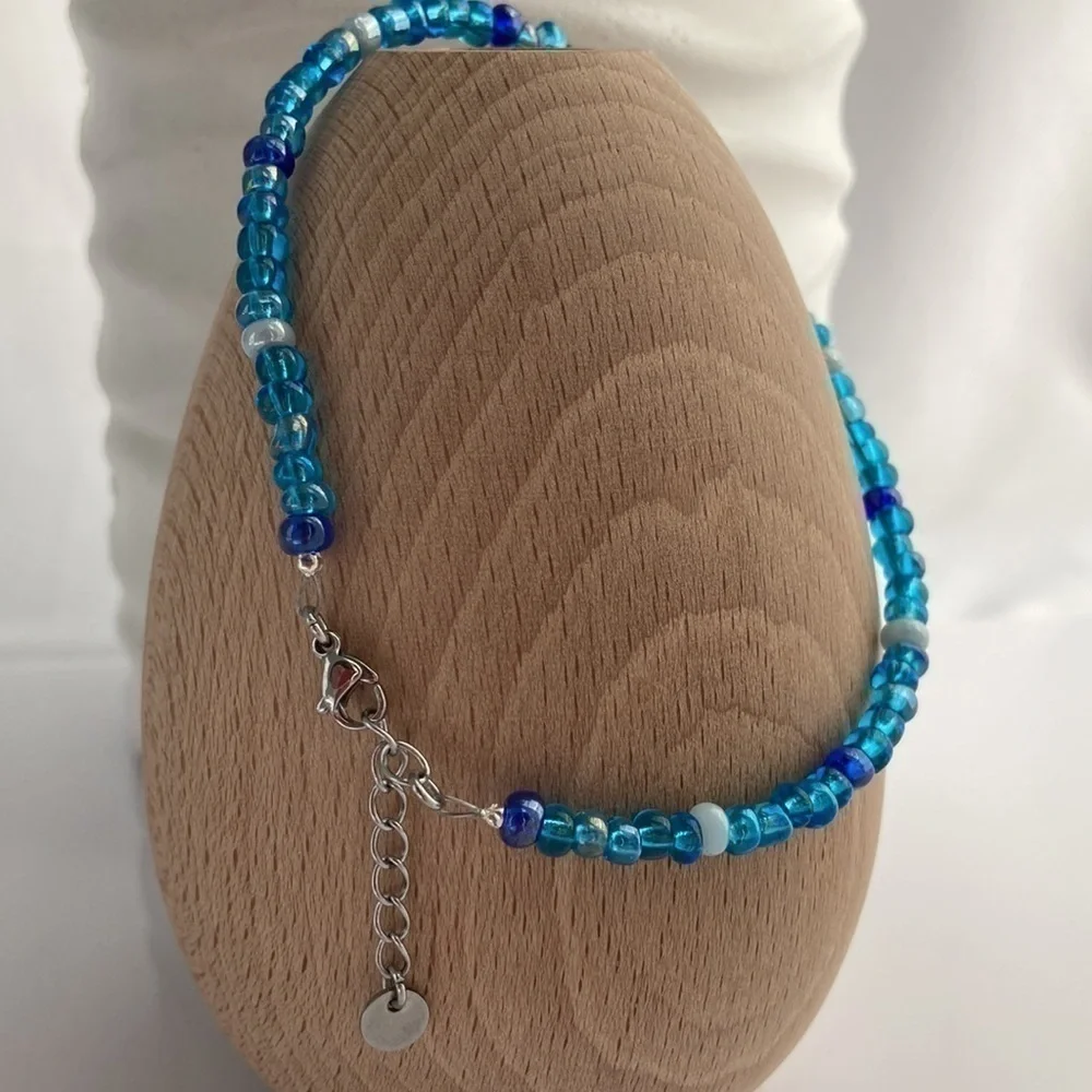 Hand Crafted blue glass